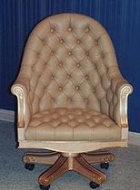 traditional leather office armchair F 216 F.lli Bazzi s.n.c. di Bazzi Giancarlo & C.