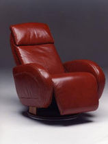 traditional leather recliner armchair HAWAI Satis