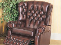 traditional leather recliner armchair CANTERBURY Saxon Leather Upholstery 