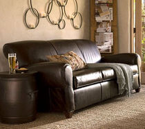 traditional leather sofa MANHATTAN  POTTERYBARN