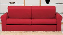traditional leather sofa bed BIANCA Alpalotti