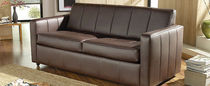 traditional leather sofa bed BRONTE  Saxon Leather Upholstery 