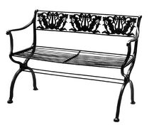 traditional metal garden bench D 60/2 by Karl Friedrich Schinkel Tecta