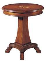 traditional pedestal side table COMPASS ROSE NICHOLS & STONE