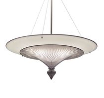 traditional pendant lamp RETICELLO 2 PART  Studio Bel Vetro