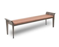 traditional public bench in wood MELVILLE Robert A.M. Stern Collection