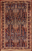traditional rug in wool ANTIQUE SHIRWAN MOGAN bersanetti giovanni