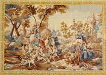 traditional rug CHASSE XVIII&Egrave;ME GALERIE GIRARD