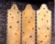 traditional screen Moro screen Gold leaf Porte Italia Interiors