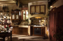 traditional solid wood kitchen (walnut) VALENZUELA Marchi Cucine