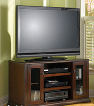 traditional solid wood TV cabinet MANSFIELD BUSH INDUSTRIES