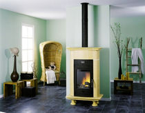 traditional wood-burning stove (ceramic) ALOSEN CHEMINEES PHILIPPE