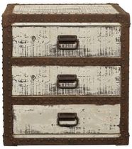 traditional wooden chest of drawers BOB BLANC D'IVOIRE
