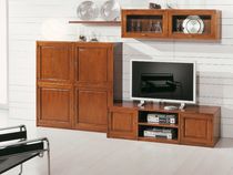 traditional wooden TV wall unit ART.300 Arte Antiqua di Zen Adriano