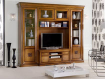 traditional wooden TV wall unit BOVOLONE : 1158 VACCARI CAV. GIOVANNI