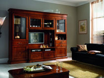 traditional wooden TV wall unit FIRENZE : 901 VACCARI CAV. GIOVANNI
