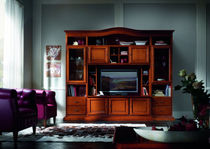 traditional wooden TV wall unit FIRENZE : 907 VACCARI CAV. GIOVANNI