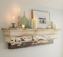 traditional wooden wall shelf DECORATIVE LEDGE POTTERYBARN