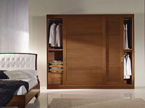 traditional wooden wardrobe with sliding doors ANGEL BIZZARRI MOBILIFICIO