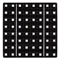 transparent monocrystalline photovoltaic cell 125 (AH81-E) Sunways Photovoltaic Technology