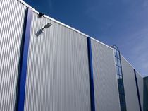 trapezoidal profiled sheet metal facade cladding  BEMO SYSTEMS FRANCE