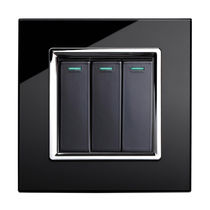 triple light switch (glass finishing) RTS2005 retrotouch