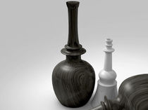 vase in certified wood (FSC-certified) CHECK+MATE SIDD