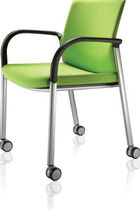 visitor chair with casters IS Task Systems