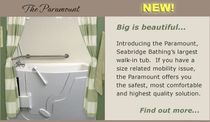 walk-in bath-tub for the disabled THE PARAMOUNT Seabridge BATHING