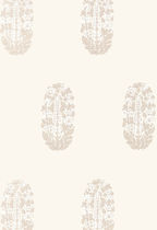 wall fabric ASKANDRA FLOWER OYSTER F. SCHUMACHER & CO.