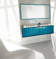 wall-mounted double washbasin cabinet PLAZZA  AMBIANCE BAIN