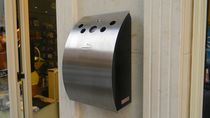 wall-mounted outdoor ashtray for public spaces EKOSMOKE 3205 EKOSMOKE