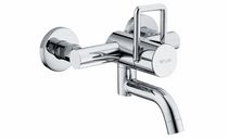 wall-mounted single handle mixer tap for washbasin ARWA-TWIN SIMILOR KUGLER