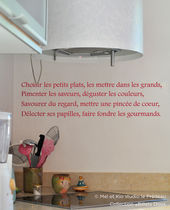 wall sticker (kitchen) &reg;Billets Doux "Petits plats" Mel et Kio Studio le Pr&eacute;deau