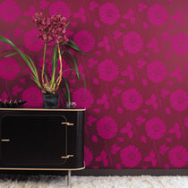 wallpaper: floral pattern PAPER PERFECT: SUNFLOWER CROWSON
