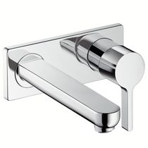 washbasin single lever mixer tap for concealed installation with spout METRIS S hansgrohe