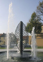 water dispenser for public spaces FEUILLE D'EAU by Fran&ccedil;oise Persouyre GHM