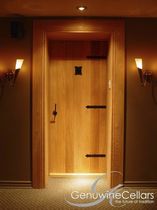 wine cellar door GRAND ENTRANCE: SINGLE T & G CUSTOM Genuwine Cellars