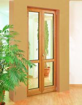 wood-aluminium casement french window Serie "TONDA EKO" Mod.Por.fine Almist