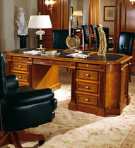 wood and leather classic style writing desk ALBINONI Colombo Mobili