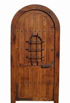 wood arched entrance door MOJACAR Port&oacute;n Cl&aacute;sico
