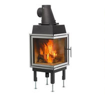 wood-burning closed hearth for corner fireplaces (cast iron) N-36V Nordpeis