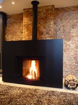 wood-burning closed hearth for fireplaces (retractable door) MICRO MEGA St&ucirc;v