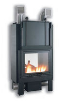 wood-burning closed hearth for double-sided fireplaces TROPICAL:TB 80 Amiata Caminetti