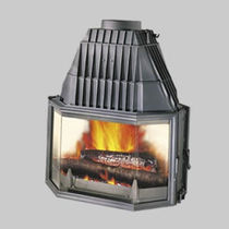 wood-burning double-sided fireplace insert 660109 GODIN
