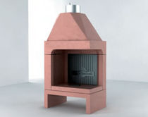 wood-burning open hearth for corner fireplace REFRAM: RE 10 Amiata Caminetti