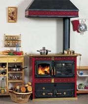 wood burning range cooker / boiler THERMO JOHANNA Wanders