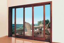 wood sliding french window  INTERIUM S.A.
