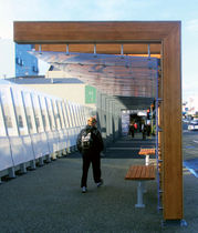 wooden bus shelter ACCOYA BUS SHELTERS  Accsys Technologies