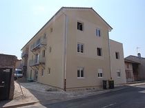 wooden contemporary ecological prefab building for housing development MEYZIEU-LYON EN FRANCE HMS Bausysteme